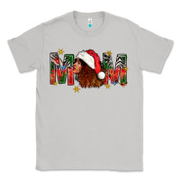 Moon Dust Western Mom With Woman In Santa Hat Classic Tee - BundleAndBundleShop