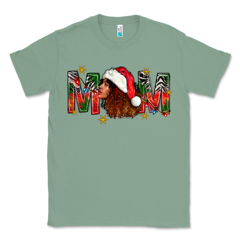 Western Mom With Woman In Santa Hat Classic Tee by BundleAndBundleShop | Teevron
