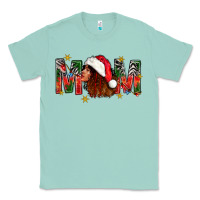 Seafoam Western Mom With Woman In Santa Hat Classic Tee - BundleAndBundleShop