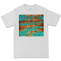 Dove Grey turquoise  leather and wooden pattern tumbler Premium Tee - Jasminsmagicworld