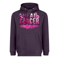 Plum Heal Cancer for nothing is impossible Heavyweight Hoodie - FaDigitalArtStudio