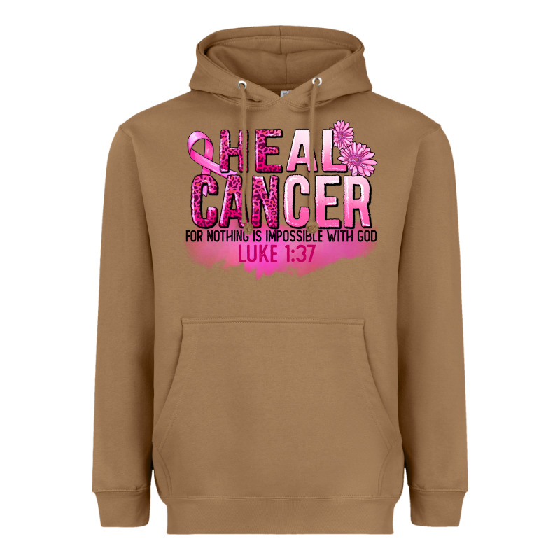 Heal Cancer For Nothing Is Impossible Heavyweight Hoodie by FaDigitalArtStudio | Teevron