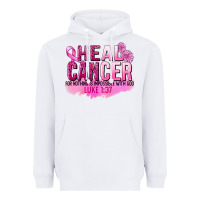 White Heal Cancer for nothing is impossible Heavyweight Hoodie - FaDigitalArtStudio