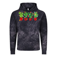Cloud Black Christmas Cactuses Vintage Hoodie - MaliasSmallBusiness