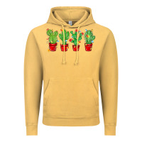 Vintage Mustard Christmas Cactuses Vintage Hoodie - MaliasSmallBusiness