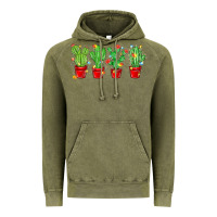 Vintage Olive Christmas Cactuses Vintage Hoodie - MaliasSmallBusiness