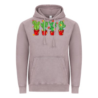 Vintage Zinc Christmas Cactuses Vintage Hoodie - MaliasSmallBusiness
