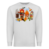 Dove Grey Firefighter Coffee Cups Premium Sweatshirt - FaDigitalArtStudio