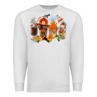 Oatmeal Heather Firefighter Coffee Cups Premium Sweatshirt - FaDigitalArtStudio