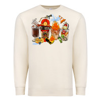 Sandshell Firefighter Coffee Cups Premium Sweatshirt - FaDigitalArtStudio