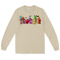 Mushroom Halloween Teacher Long Sleeve Tee - RanaPortraitStore