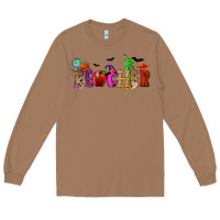 Toasted Coconut Halloween Teacher Long Sleeve Tee - RanaPortraitStore