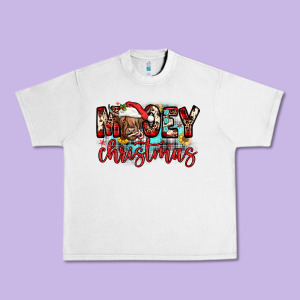 Mooey Christmas Sunflower Urban Heavy Tee Designed By Jahusdesignshop