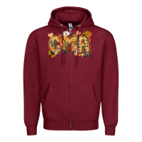 Burgundy fall cma Zipper Hoodie - CowGirlArtShop