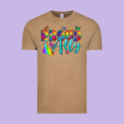 Western Proud Ally Vintage Tee Designed By Bundleandbundleshop