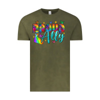 Vintage Olive Western Proud Ally Vintage Tee - BundleAndBundleShop