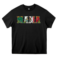 Black mexican flag mama Heavy Core Tee - Jasminsmagicworld