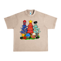 French Oak Christmas With Ice Hockey Trees Urban Heavy Tee - BundleAndBundleShop