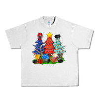 Christmas With Ice Hockey Trees Urban Heavy Tee | Teevron