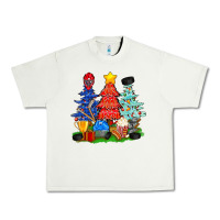 Pistachio Christmas With Ice Hockey Trees Urban Heavy Tee - BundleAndBundleShop