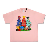 Salmon Christmas With Ice Hockey Trees Urban Heavy Tee - BundleAndBundleShop