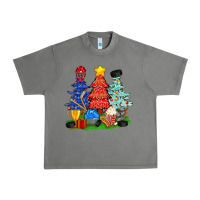 Tornado Christmas With Ice Hockey Trees Urban Heavy Tee - BundleAndBundleShop