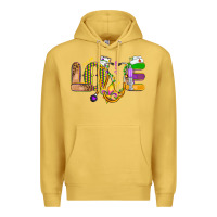 Antique Gold love nurse mardi gras Premium Hoodie - OliviaCreatesArt