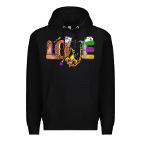 Black love nurse mardi gras Premium Hoodie - OliviaCreatesArt