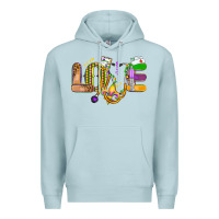 Blue Mist love nurse mardi gras Premium Hoodie - OliviaCreatesArt