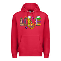 Cardinal love nurse mardi gras Premium Hoodie - OliviaCreatesArt