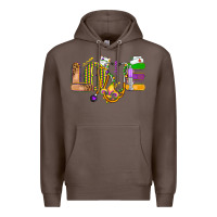 Coffee love nurse mardi gras Premium Hoodie - OliviaCreatesArt