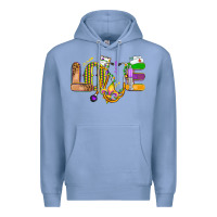 Colony Blue love nurse mardi gras Premium Hoodie - OliviaCreatesArt