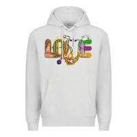 Dove Grey love nurse mardi gras Premium Hoodie - OliviaCreatesArt