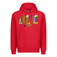 Red love nurse mardi gras Premium Hoodie - OliviaCreatesArt