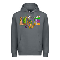 Rock love nurse mardi gras Premium Hoodie - OliviaCreatesArt