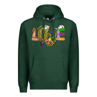 Sports Green love nurse mardi gras Premium Hoodie - OliviaCreatesArt