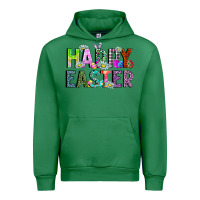 Emerald Happy Easter Urban Hoodie - CowhideDigitalArt