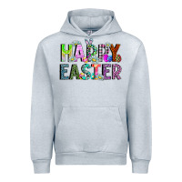 Heather Grey Happy Easter Urban Hoodie - CowhideDigitalArt