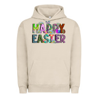 Pigment French Oak Happy Easter Urban Hoodie - CowhideDigitalArt