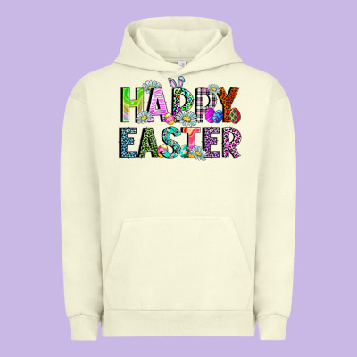 Happy Easter Urban Hoodie Designed By Cowhidedigitalart
