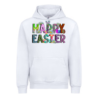 White Happy Easter Urban Hoodie - CowhideDigitalArt