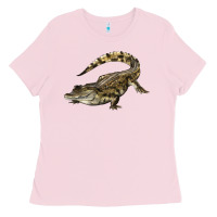 Bubblegum Pink crocodile Ladies Tee - LillyAllenDesigns