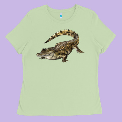 Crocodile Ladies Tee Designed By Lillyallendesigns