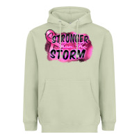 Matcha Stronger than the storm Heavyweight Hoodie - FaDigitalArtStudio