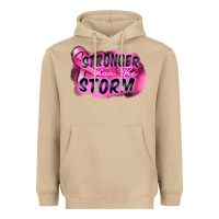 Mushroom Stronger than the storm Heavyweight Hoodie - FaDigitalArtStudio