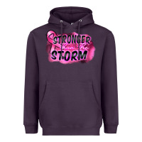 Plum Stronger than the storm Heavyweight Hoodie - FaDigitalArtStudio