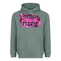 Sage Stronger than the storm Heavyweight Hoodie - FaDigitalArtStudio