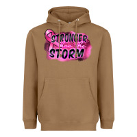Toasted Coconut Stronger than the storm Heavyweight Hoodie - FaDigitalArtStudio