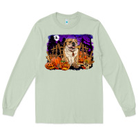 Matcha Halloween english bulldog Long Sleeve Tee - RanaPortraitStore
