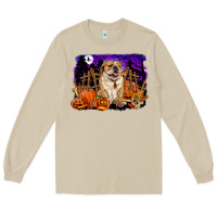 Mushroom Halloween english bulldog Long Sleeve Tee - RanaPortraitStore